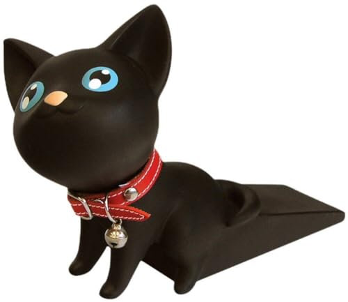 Glixoft , Butée De Porte en Forme De Chat Mignon, Cale De Porte Lourde en Forme d'animal, pour Les Surfaces De Extérieures De Chambre À Coucher