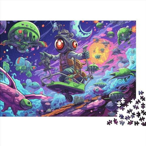 Alien Monster Jigsaw Puzzle, 1000 Teile Jigsaw Puzzle Für Erwachsene 1000pcs (75x50cm)