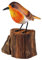 Quay Traders Holzfigur Rotkehlchen