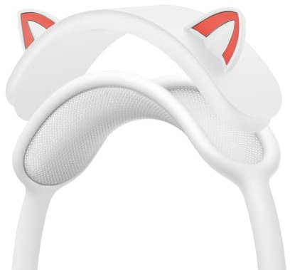 Funda de repuesto para diadema de silicona suave y lavable para auriculares Apple AirPods Max, fácil instalación en un solo paso (blanco)