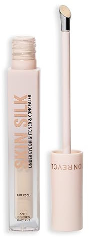 Revolution Skin Silk Radiant Serum - Augenaufheller - Hydratisiert und glättet mit Hyaluronsäure und Squalan - Vegan & Cruelty-Free - Fair Cool - 4 ml