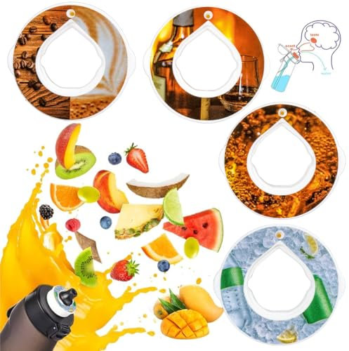 GJKLO 4 Pezzi Cialde Aromatiche, pods air up pod per air up, Baccelli di sapore fruttato profumato per l'acqua potabile, all'aperto borraccia air up(B)