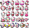 EGEKTBH Sanrio Lot de 30 breloques pour chaussures Hello Kitty, décoration pour sabot, bracelet et bracelet, décorations de chaussures, cadeaux de fête pour femmes, filles, enfants, cadeaux
