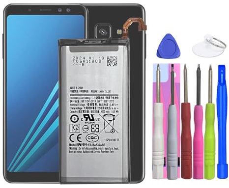 MUKUZI Batteria compatibile con Galaxy A8 2018 SM-A530 (ricambio per EB-BA530ABE)