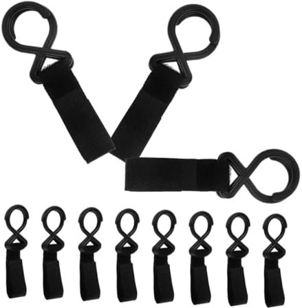 MOTHNUR 12stücke Kinderwagen Haken Aus Strapazierfähigem Nylon Einsetzbar Für Wickeltaschen Und Einkaufstrolleys Leicht Und Portabel Für Stroller Und Rollstühle