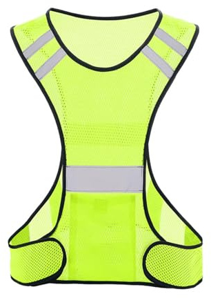 Pevlkawr Chaleco Reflectante Chaleco Fluorescente, Ligero, Transpirable Y Ajustable, Hombres Y Mujeres Se Visten Para Correr Y Montar En Bicicleta
