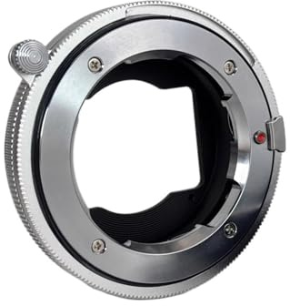 Lens Adapter, Elektronischer Fokus-Makro-Adapter, kompatibel mit Leica M-Objektiv auf Canon R, LM-RF II-Adapterring,Parts(LM-RF II Silvery)