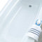 SlipX Solutions Seifenblasenbadewanne & Duschmatte: Schimmelresistente, extra Lange Badewannenmatte hilft, Verrutschen zu verhindern. (Klar, ovale Form, 38 cm B x 89 cm L)