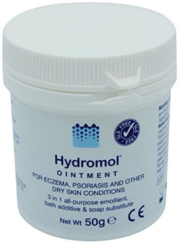 Hydromol Ointment 50 g tub, for the Management of Dry Skin, Dermatitis, Eczema, Psoriasis, suitable for all ages, soothes and calms itchy skin, and helps to prevent flare-ups.