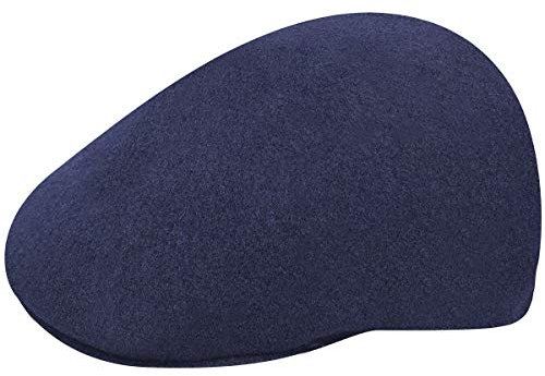 Kangol Seamless Wool Gatsby 507 Flatcap Schiebermütze Schnabelmütze Gatsbymütze Wollcap Schirmmütze (S (54-55 cm) - blau)