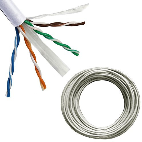 CAT6A Copper Network Cable Reel Box -10GBASE-T Ethernet - Drum LAN UTP RJ45 (100m CAT6A Network Cable)