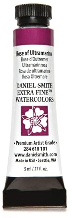 Daniel Smith 284610101 Extra Fine Watercolors Tube, 5ml, Rose of Ultramarine