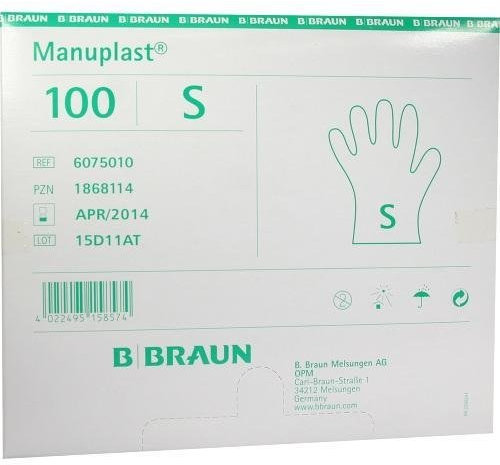Manuplast Einmalhandschuhe PE klein, 100 St by B Braun