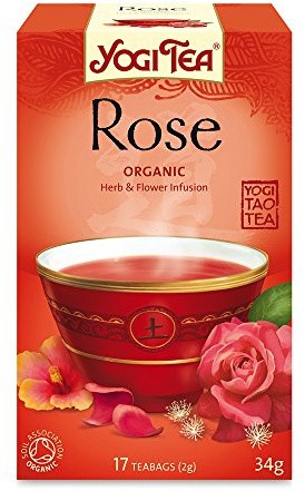 Yogi tea Thé Bio à la Rose 17 Sachets 30,6 g - Lot de 2