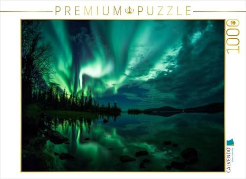 CALVENDO Puzzle Beginn der Polarlichtsaison | 1000 Teile Lege-Größe 64 x 48 cm Foto-Puzzle für glückliche Stunden