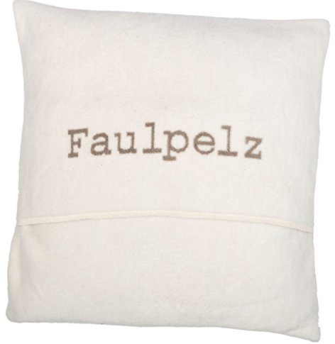 Kissenhülle Faulpelz rohweiss