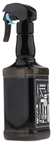 Gazechimp 500ml Kunststoff Friseur Sprühflasche Pflanze Blume Wassersprüher Flasche - Schwarz