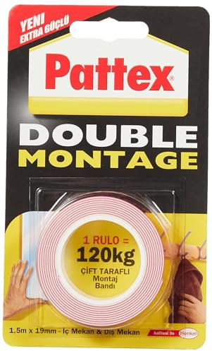 Pattex Cinta de montaje doble, 120 kg