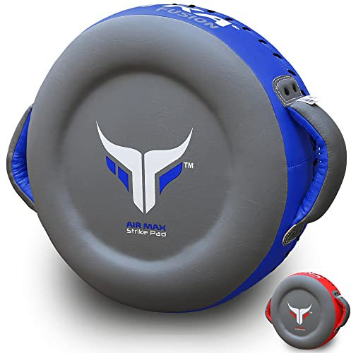 Mytra Fusion Round Pad Kickboxing Punching Training Focus Pad, Standard, Gray