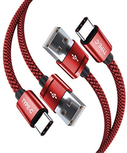 BASESAILOR USB to USB C Charger Cable 2M/2Pack,USB Type C Fast Charging Power Lead for iPhone 15 16 Plus Pro Max,iPad 10 10th,Mini 6 6th,7 7th Generation,Samsung Galaxy S25 S24 S23,Z Flip Fold