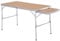 Outsunny Table Pliante Table de Camping Table de Jardin avec rallonge Hauteur réglable Aluminium MDF Imitation Bambou