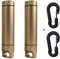2X la Capsule de Grande capacité extérieur imperméables étanches d'edc EDC Survie Contenant de l'aluminium Capsule comprimé Titulaire Pilule Match Cas hermétique Bouteille (Champagne)