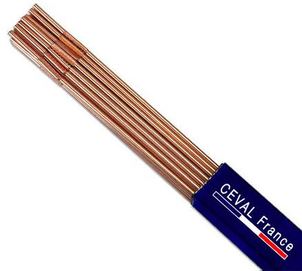 BAGUETTE TIG ELECTRODES ACIER Type F57 DIAMÈTRE 2MM (15 Baguettes)