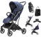Osann Boogy Kinderwagen Buggy mit Liegefunktion ab Geburt bis 22 kg - Reisebuggy inklusive Regenverdeck, Transporttasche und Babyschalen-Adapter - Indigo