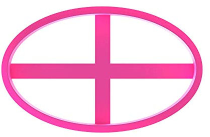 LissieLou Emporte-pièce ovale pour glaçage - 5 cm