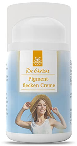 Dr. Ehrlichs Pigmentflecken Creme 50 ml - mildert Pigmentflecken, Altersflecken, Sommersprossen - Für das Gesicht, Arme, Hände oder Dekolleté - natürlich sanft zur Haut mit Gänseblümchenextrakt