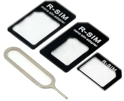 Adaptateur de Carte SIM 3 en 1 pour Samsung Galaxy A03s Smartphone Micro-SIM Nano-SIM Universel