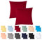 Livessa 2er Set Kissenbezug 40x40 aus%100 Baumwolle Jersey Stoff, Kissenbezüge, 40x40 mit Reißverschluss, Kopfkissenbezug 40x40 cm, Kissenhülle, atmungsaktiv, Oeko-Tex Zertifiziert, Pillow Cover