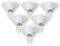 Halogenlampe MR16, 50 W 12 V MR16 GU5.3 Halogenstrahler, Warmweiß, Satz von 6