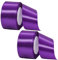 2 Rolls Thick Purple Satin Ribbon - 50mm Wide, 22M, Double Sided, for Gift Wrapping, Crafting, Cake Decoration, Hair Bows, Bouquets, Christmas & Wedding