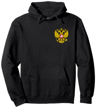 Russia Russland Wappen Adler Herren Damen Kinder Russland Pullover Hoodie