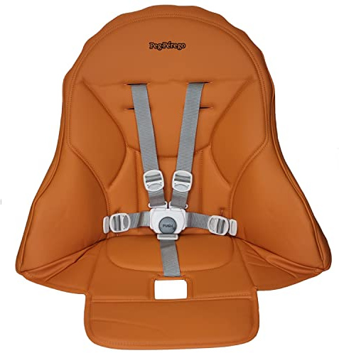 Peg Perego Siesta/Prima Pappa Zero 3 Garniture de rechange pour chaise haute avec ceinture de sécurité, Arancia (Orange)