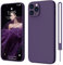 ElestBela Coque de Protection en Silicone pour iPhone 12 Pro Max Ultra Fine avec Microfibre résistante aux Rayures - Coque pour iPhone 12 Pro Max - Violet foncé