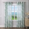Delien 1 St. Gardinen Wohnzimmer Transparente Gardinenschals Modern Vorhang mit Blattmuster »Blätter« Dekoschals Flächenvorhänge Fenster Gardine mit Ösen Grün,BxH 140x145cm