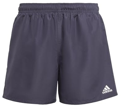adidas Jungen Classic Badge of Sport Swim Shorts, Shadow Navy/White, 5-6 Years