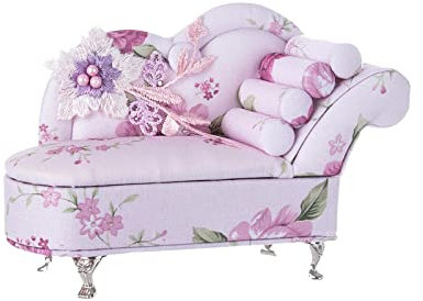 Perfeclan Mini Couch Schmuckkästchen Im Maßstab 1:12, Möbel, Stilvolle Schmucktruhe, Wohnzimmerdekoration, Geburtstagsgeschenke, Sofa, Schmuckkästchen für Halsk, Stil C
