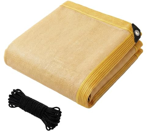 ZGLCQSGY Toile Ombrage UV Protection pour Terrasse Jardin Extérieur,5 m x 5.5 m Filet D'Ombrage Serres Filet Coupe-Vent avec Oeillets,Voile ombrage terrasse Impermeable Voile ombrage pergola