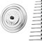 Tapa sarten universal fabricada en acero inoxidable desde 16cm hasta 40cm, tapa multiusos para sartenes ollas y baterias, tapa anti salpicaduras universal adaptable - Acero Inoxidable (26cm)