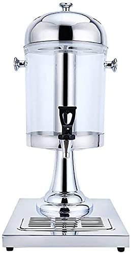 NOVSKI Getränkespender, Kaltgetränkeeimer Mit Metallboden, Edelstahlhahn, 8L Saftspender Für Tee-Limonade-Picknick