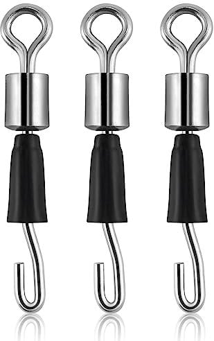 Alwonder 50pcs Quick Change Swivels for Feeder Method and Waggler Float Fishing Hook Length Swivel Connector Anti Line Spin and Tangles Quick Easy Change Hooklengths 16mm 8kg