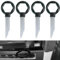 4 PCS Clé Extraction Autoradio, Outils de Démontage Autoradio, Clés Extraction Stéréo Voiture, Conception Ergonomique, en Acier Inoxydable Solide (Noir)