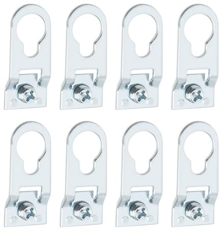 SG Store 60 ganchos para marco de fotos de 35 x 15 mm, gancho para colgar marcos de fotos de aleación de aluminio, gancho en D para marco de fotos de ancho de canal de 12 mm