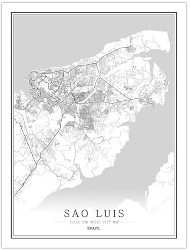 CUNNVN SAO LUIS Schwarz-Weiss 3d Drucken Abstraktes Kunstkartenplakat Nordic Wohnzimmer Dekoration Leinwand Poster moderne Heimdekoration Kunstdruck geeignet für Schlafzimmer Wanddekoration 50x60 cm