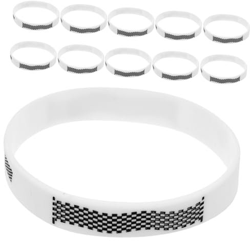Vaguelly 12 Stücke Plaid Flagge Armbänder Racing Und Geschwindigkeit Armband Set Für Party Armband Zubehör