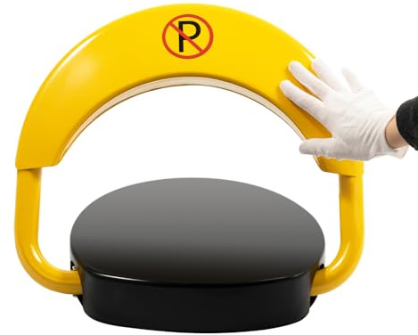 Parkplatzsperre Elektrisch Parkplatz Absperrung Parkplatzsperre Klappbar mit Fernbedienung und Schlüss, Automatische Parkplatzsperren, IP67 Wasserdicht, Automatischer Alarm, 180 ° Antikollision