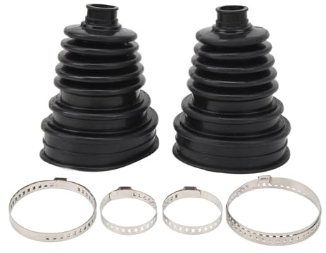 Manguitos CV, Silicona Universal 2uds | Con abrazaderas, para rótula dirección, resistente calor, fácil instalación, protección duradera